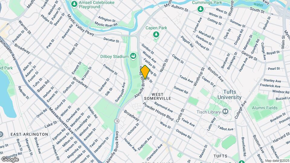 303 Alewife Brook Pky, Unit 2 Map and Location Details