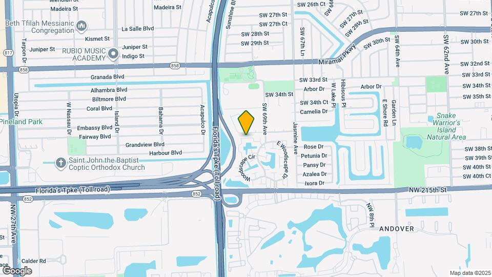 6981 SW 36th Dr Map and Location Details