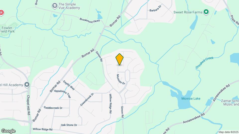 3580 Morinda Dr Map and Location Details