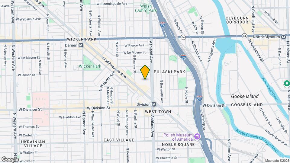 1230 N Ashland Ave, Unit 20 Map and Location Details