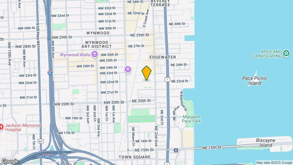 132 NE 22nd St, Unit B1 Map and Location Details