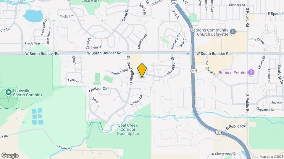 1105 Bacchus Dr Map and Location Details