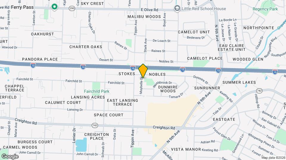 6222 Maybelle Dr Map and Location Details