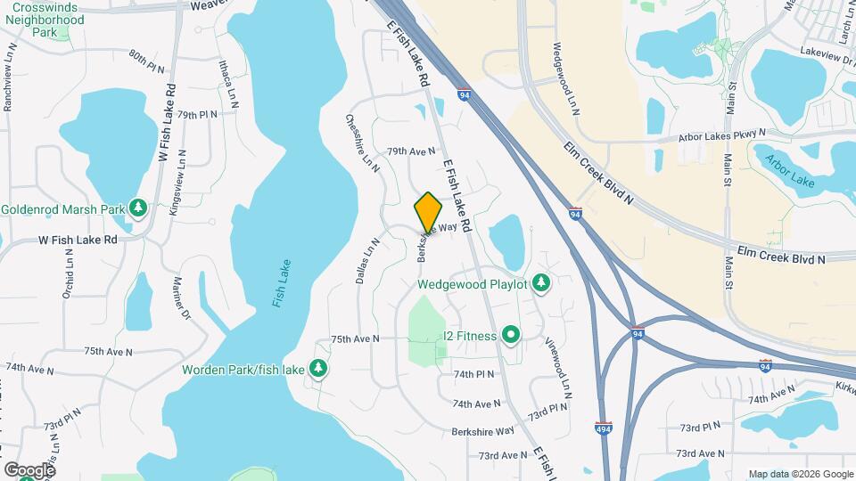 7680 Berkshire Way Mapa y Detalles de la Ubicación