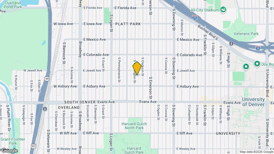 1934 S Washington St Map and Location Details