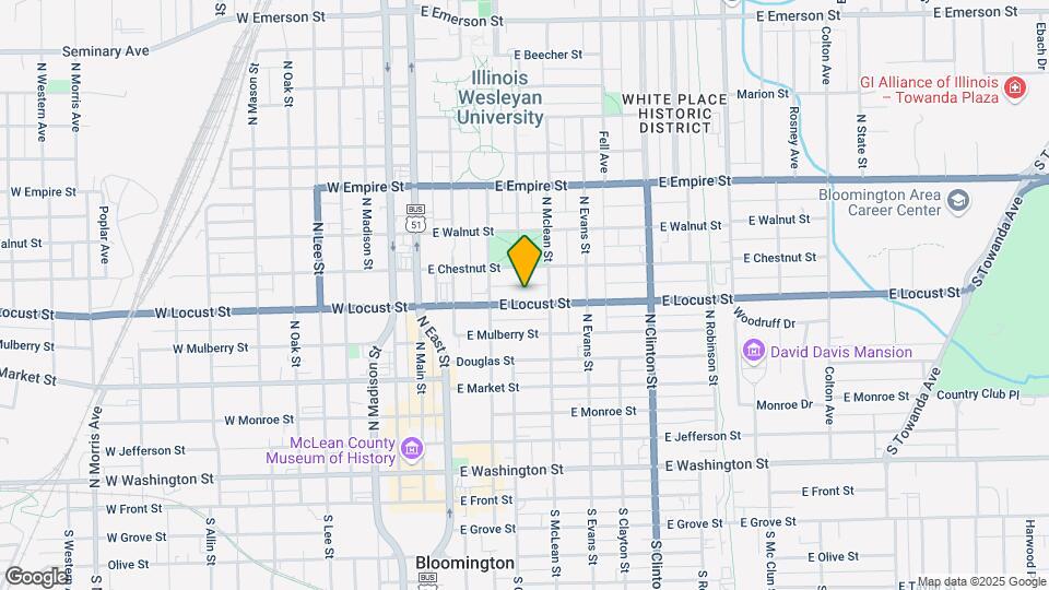 314 E Locust St Map and Location Details