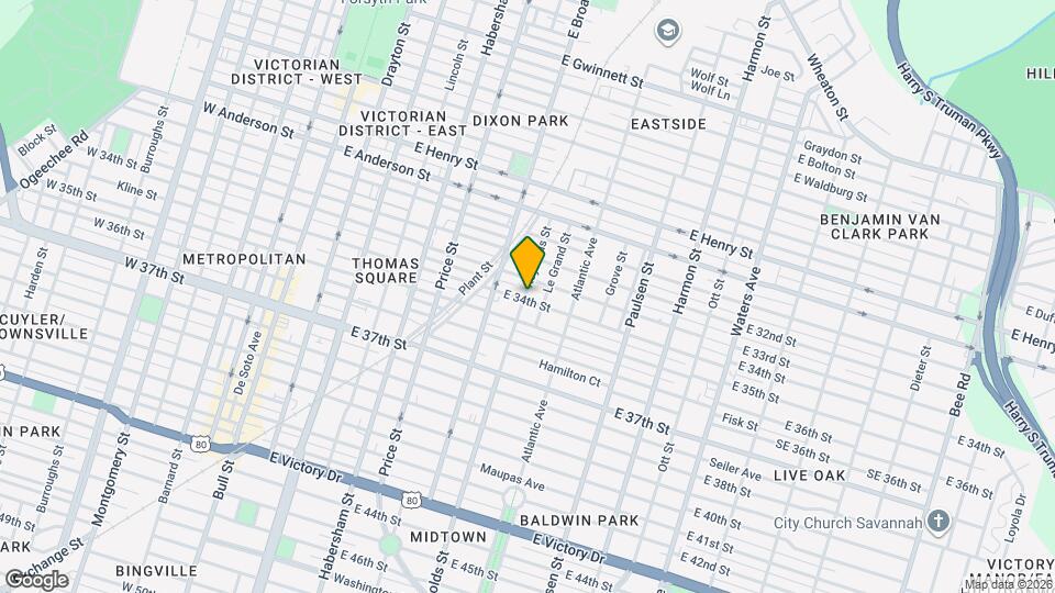 1716 Reynolds St Map and Location Details