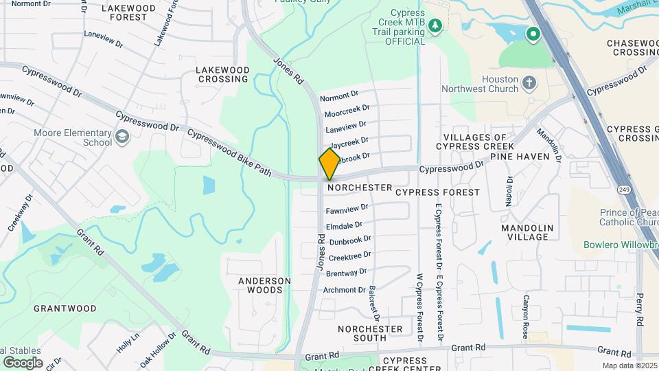 10815 Cypresswood Dr Map and Location Details