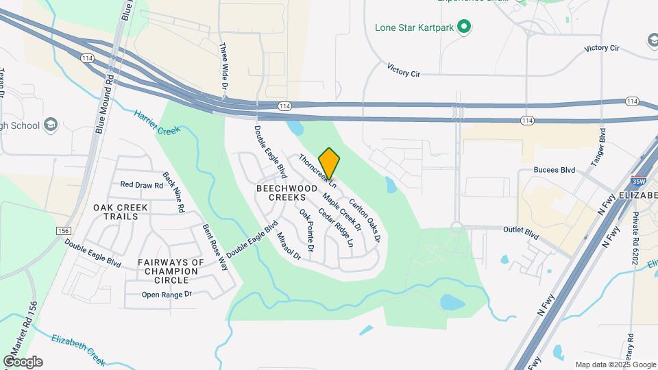 2820 Thorncreek Ln Map and Location Details