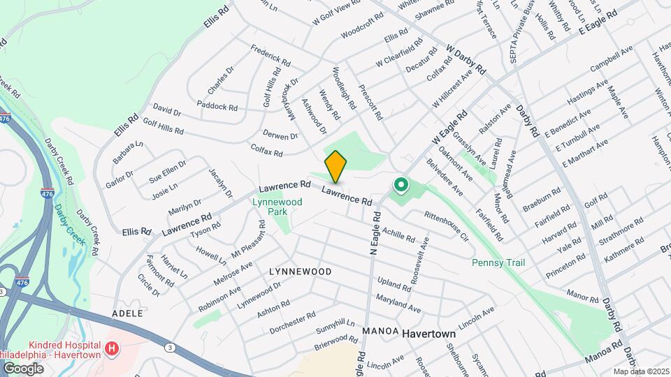 1411 Lawrence Rd Map and Location Details