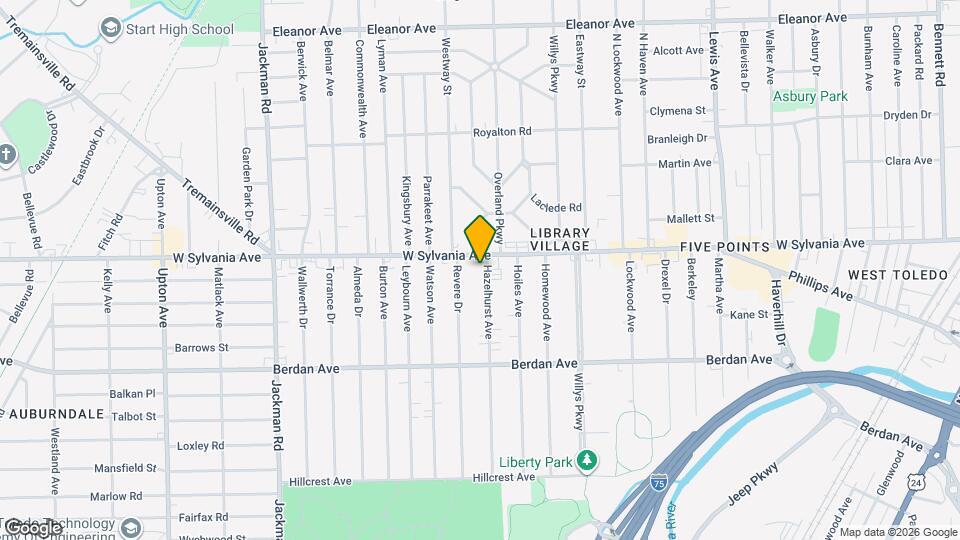 3951 Hazelhurst Ave, Unit 1 Map and Location Details