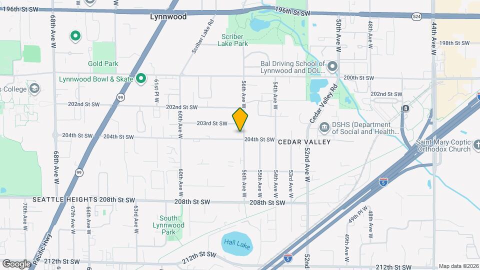 5607 204th St SW Map and Location Details