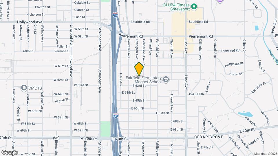 6127 Lexington Ave Map and Location Details