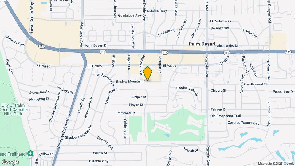 73525 Shadow Mountain Dr Map and Location Details