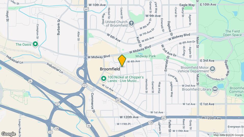 352 Laurel St Map and Location Details