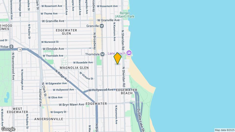 5841 N Kenmore Ave, Unit 3S Map and Location Details