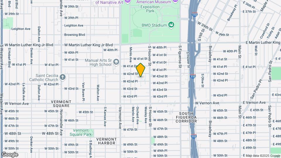 837 W 42nd Pl Mapa y Detalles de la Ubicación