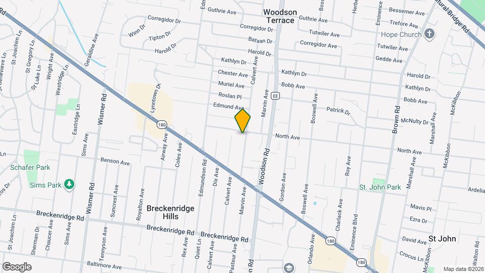 3565#B Calvert Avenue, 63114; #853720 - 853720 Mapa y Detalles de la Ubicación