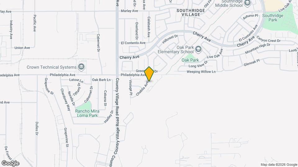 3032 Chablis Ave Map and Location Details