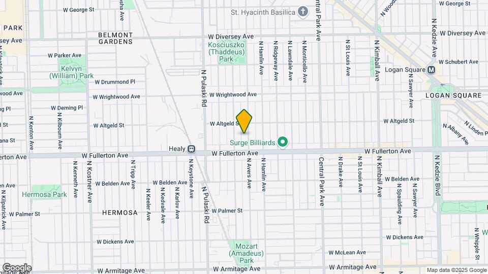 2430 N Avers Ave, Unit 2 Map and Location Details