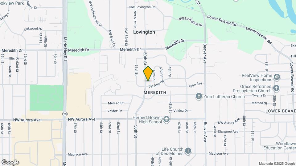 4507 50th St Map and Location Details