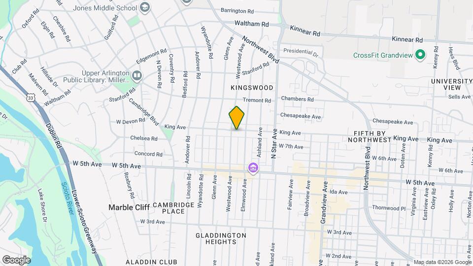 1687 King Ave Mapa y Detalles de la Ubicación