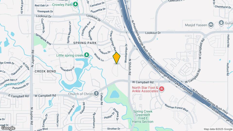 6922 Clear Springs Cir Map and Location Details