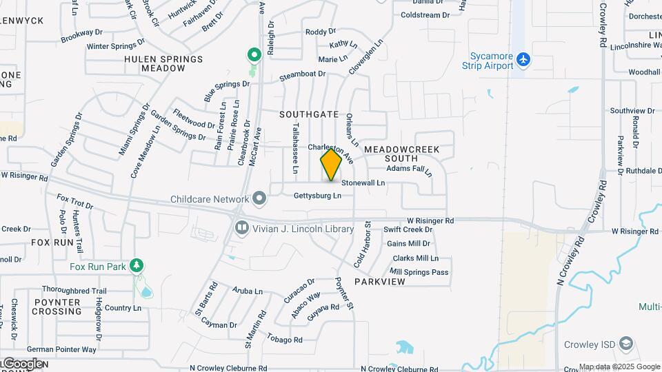 3109 Stonewall Ln Mapa y Detalles de la Ubicación