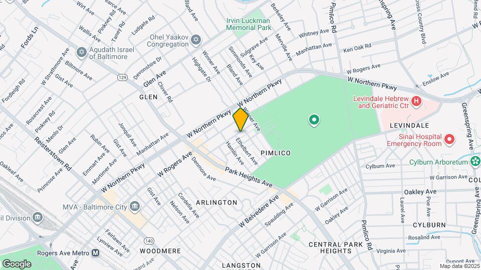 3317 Ingleside Ave Mapa y Detalles de la Ubicación