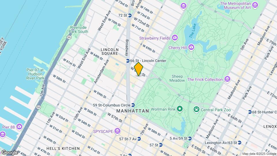 17 W 64th St Mapa y Detalles de la Ubicación
