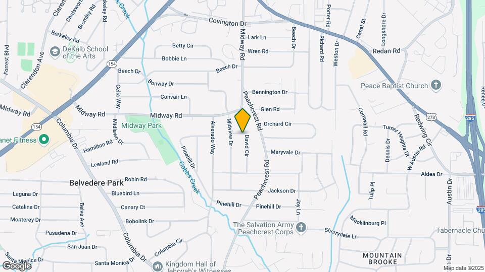 1371 David Cir Map and Location Details