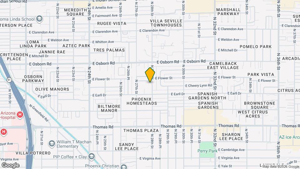 3126 N 28th St Mapa y Detalles de la Ubicación