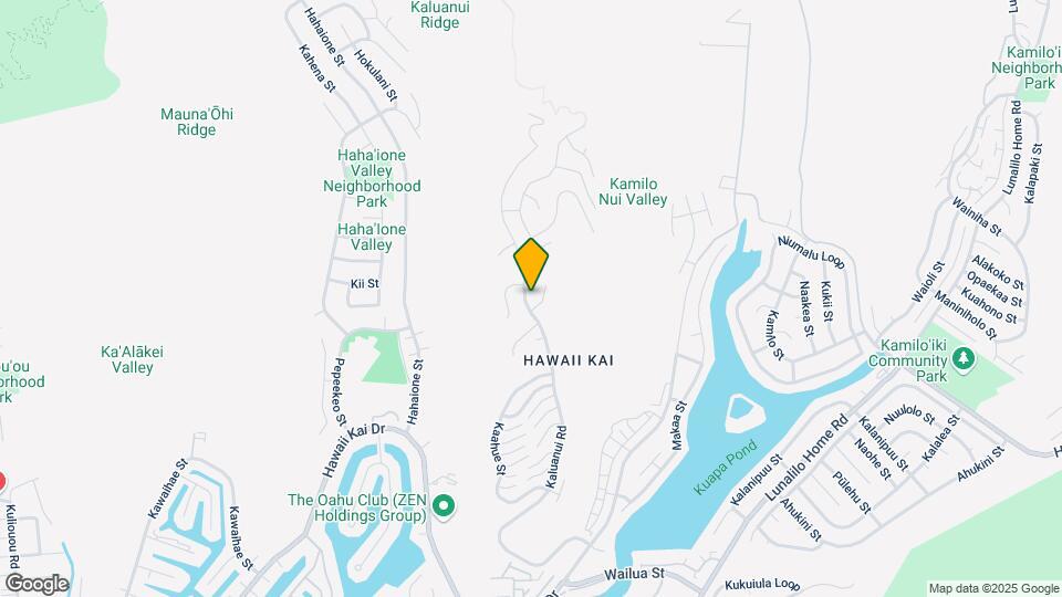 989 Kaluanui Rd Map and Location Details