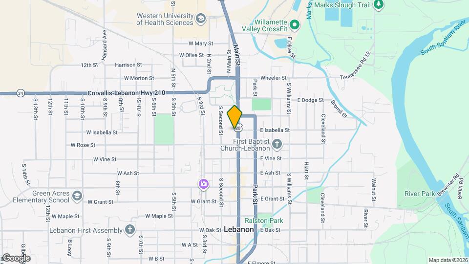 316 S Main St Map and Location Details