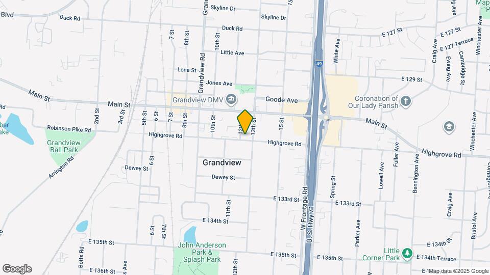 1204 Highgrove Rd Map and Location Details