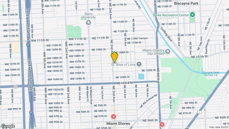 210 NE 107th St Map and Location Details