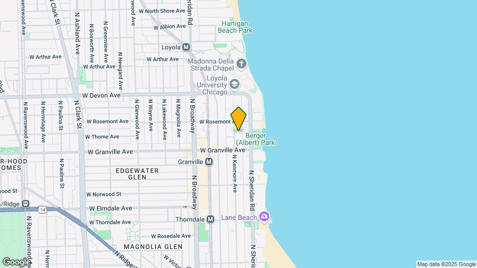 6231 N Kenmore Ave, Unit 1 Map and Location Details