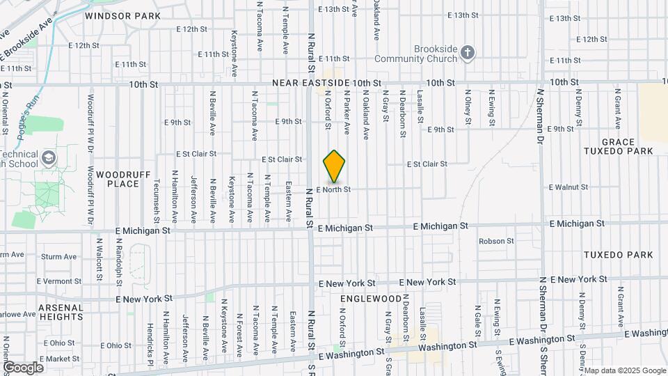 601 N Oxford St Map and Location Details