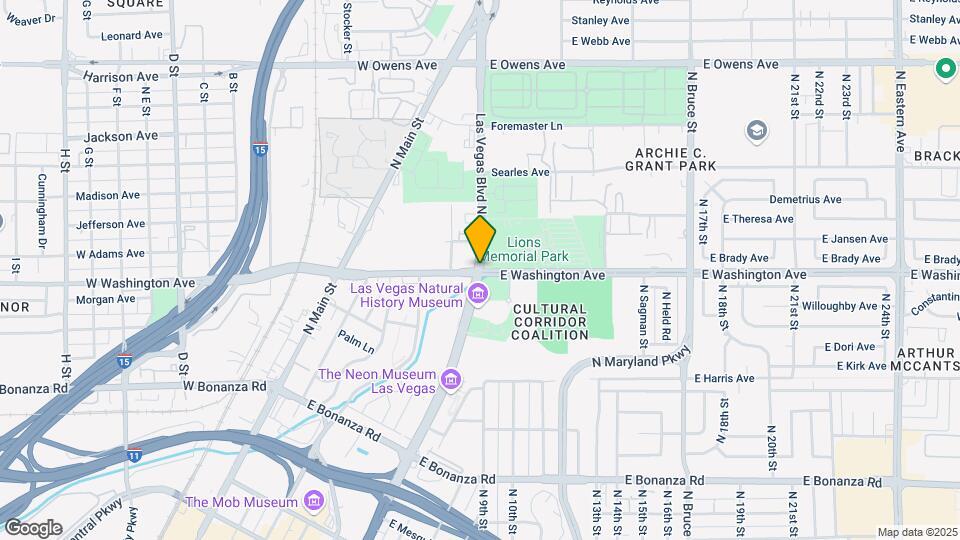 150 S Las Vegas Blvd Map and Location Details