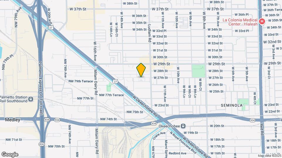 1275 W 26th Pl Map and Location Details