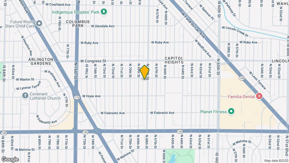 4267 N 68th St Map and Location Details