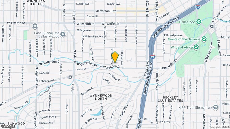 447 W Clarendon Dr Mapa y Detalles de la Ubicación
