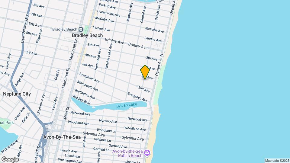 206 Beach Ave Map and Location Details