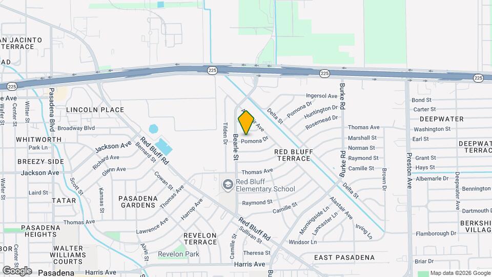 2109 Pomona Dr Map and Location Details