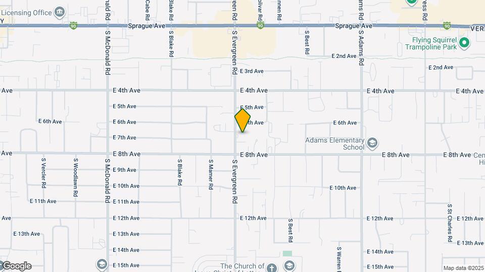 625 S Evergreen Rd Mapa y Detalles de la Ubicación