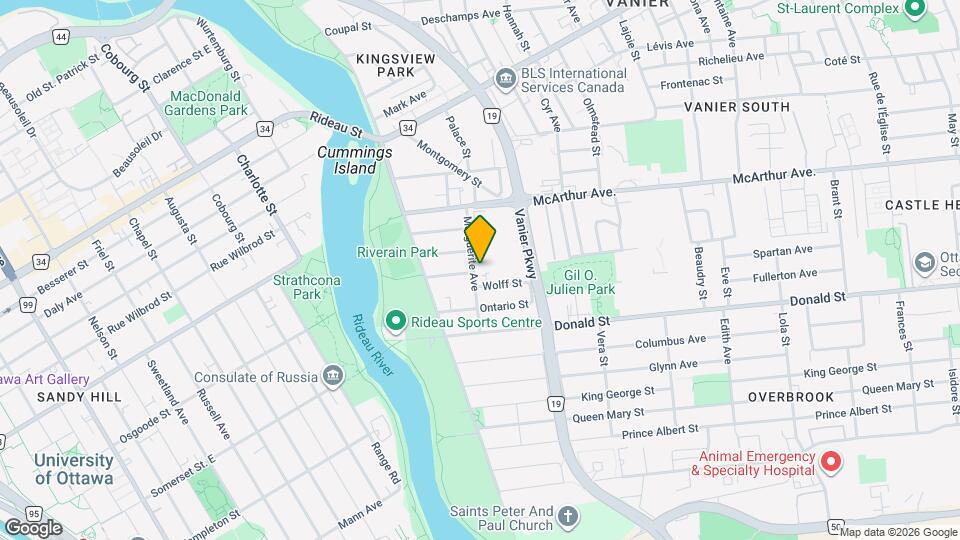 925 Marguerite Av Map and Location Details