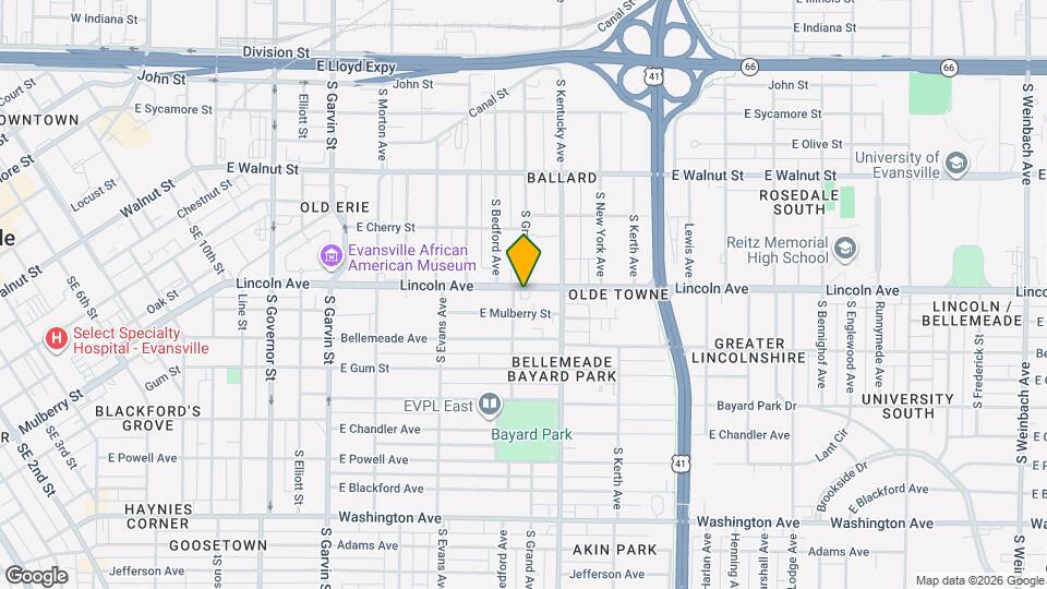 905 Lincoln Ave Map and Location Details