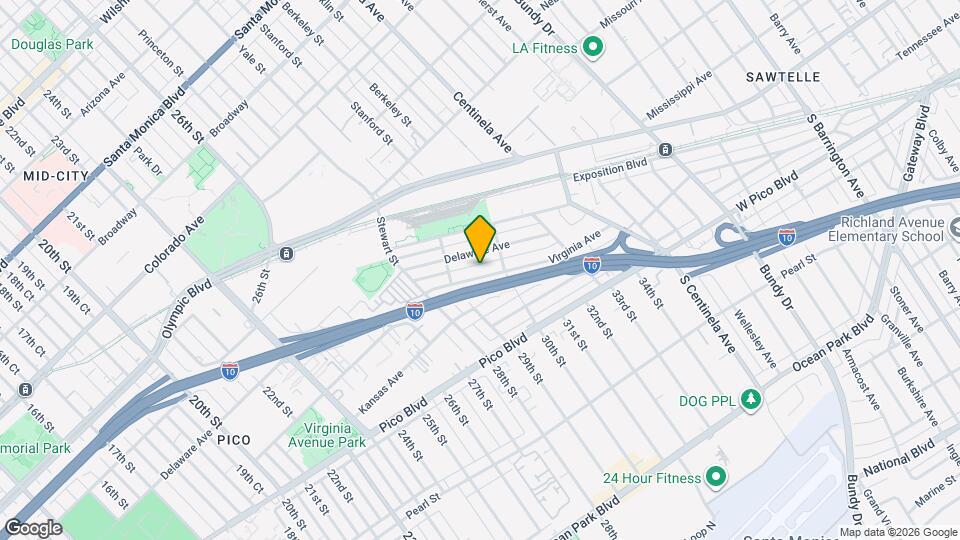 2937 Virginia Ave, Unit House Mapa y Detalles de la Ubicación