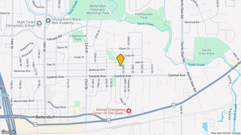2758 Bellevue Ave Mapa y Detalles de la Ubicación