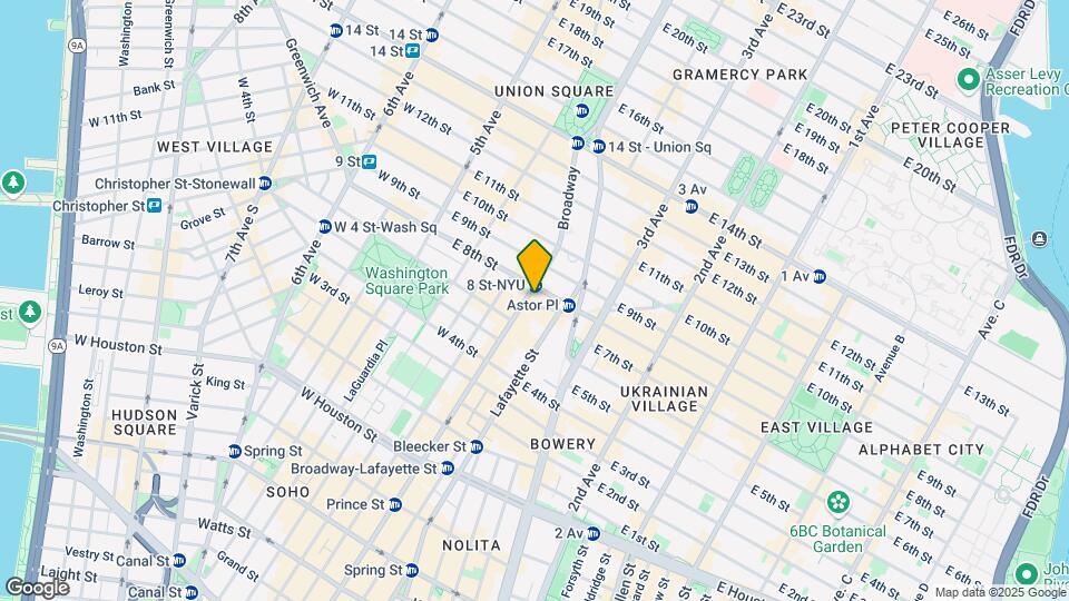 1 Astor Place Map and Location Details
